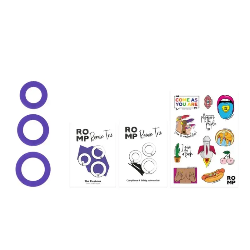 ROMP Remix Trio Set of 3 Silicone Stimulators Photo 11