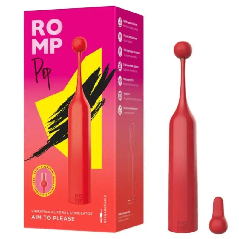 Клиторальный стимулятор ROMP Pop - Красный Photo 7