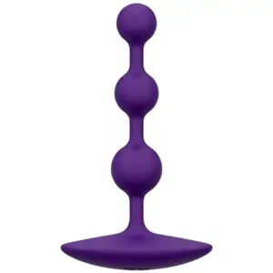 Анальные бусы ROMP Amp из гибкого силикона, 12.5 см, фиолетовые