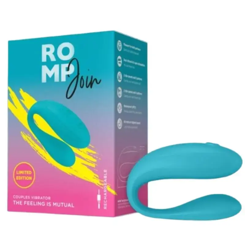 Вибратор для пар ROMP Join - бирюзовый Photo 5