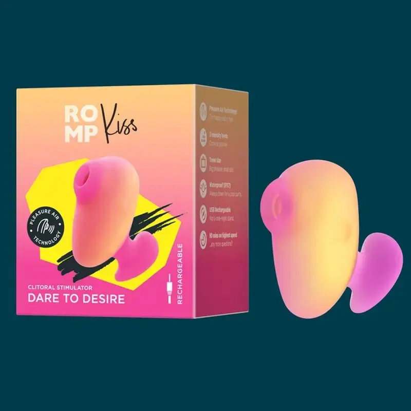 ROMP Kiss Clitoral Suction Vibrator | Rechargeable & Waterproof Photo 10