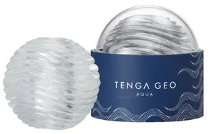 Atkārtoti lietojams masturbators Tenga GEO AQUA ar viļņveida tekstūru