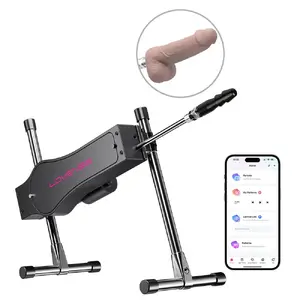 Lovense seksa mašīna ar lietotnes vadību un diviem Vac-U-Lock dildo