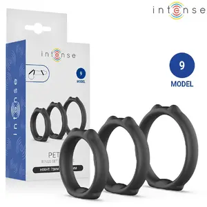 INTENSE FOR HIM Peter Model 9 dzimumlocekļa gredzenu komplekts, 3 gabali