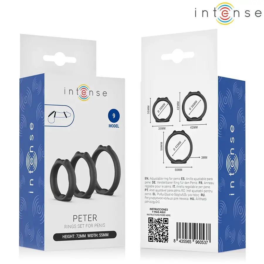 Набор колец для пениса INTENSE FOR HIM Peter Model 9 Photo 6