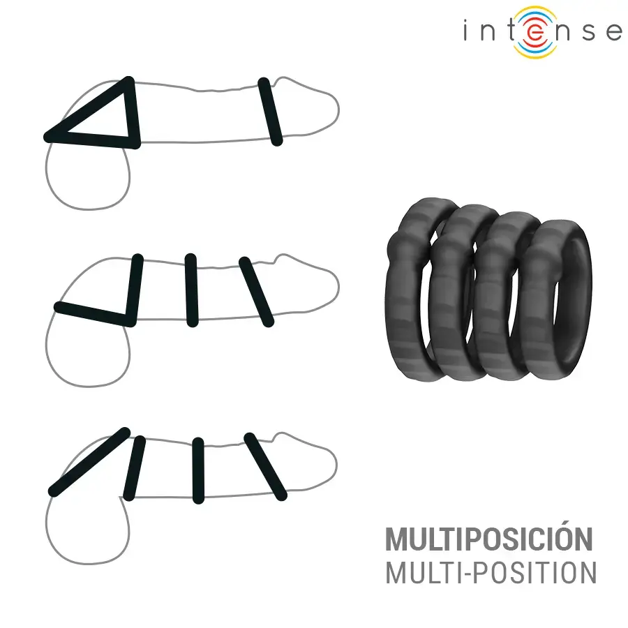 Набор колец для пениса INTENSE FOR HIM Michiel Model 10 Photo 3