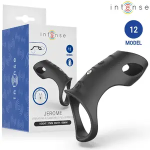 INTENSE FOR HIM Jerome Model 12 regulējams vibrējošs dzimumlocekļa gredzens