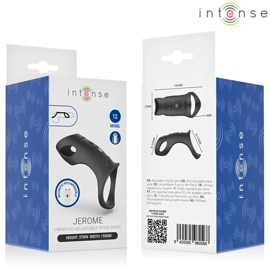 Вибрирующее кольцо INTENSE FOR HIM Jerome Model 12 Photo 7