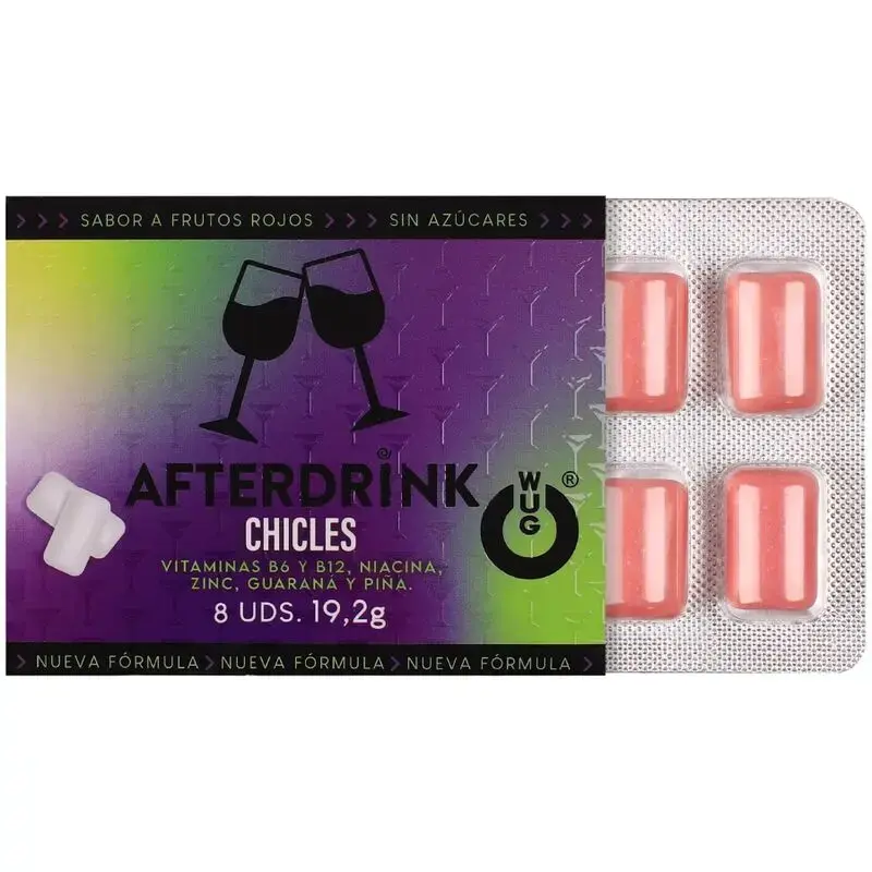 Жевательная резинка WUG GUM After Drink от похмелья - 8 шт. Photo 2