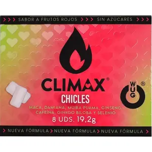 WUG GUM CLIMAX After Drink košļājamā gumija pret paģirām, 8 gab.