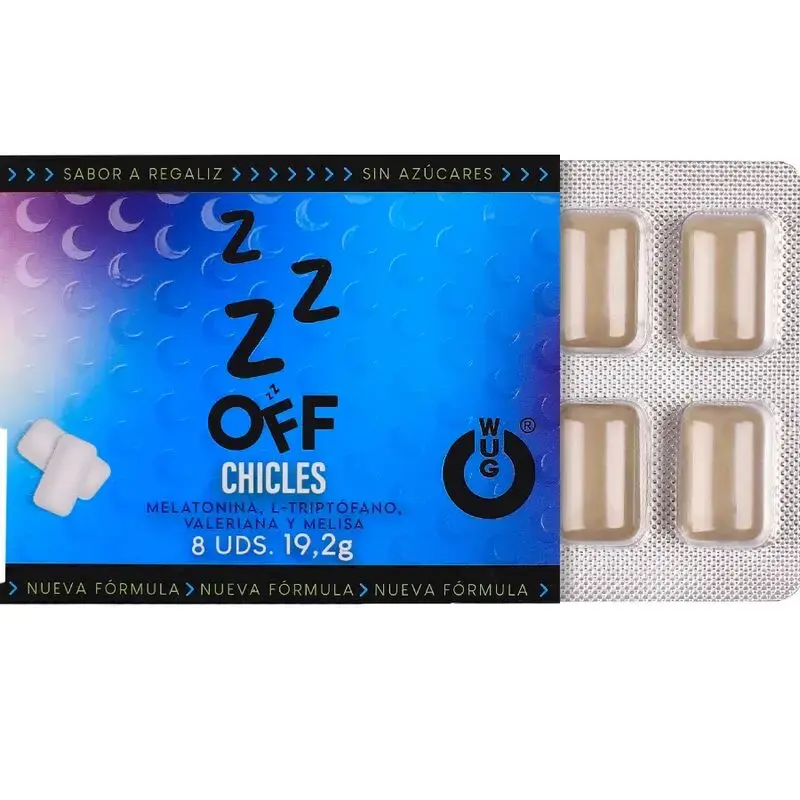 Функциональная жевательная резинка WUG GUM WUG OFF с мелатонином Photo 2