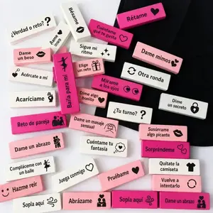Diverty Sex Diablo Picante Love Blocks Seduction Game, 16 Wooden Pieces, Spanish Version