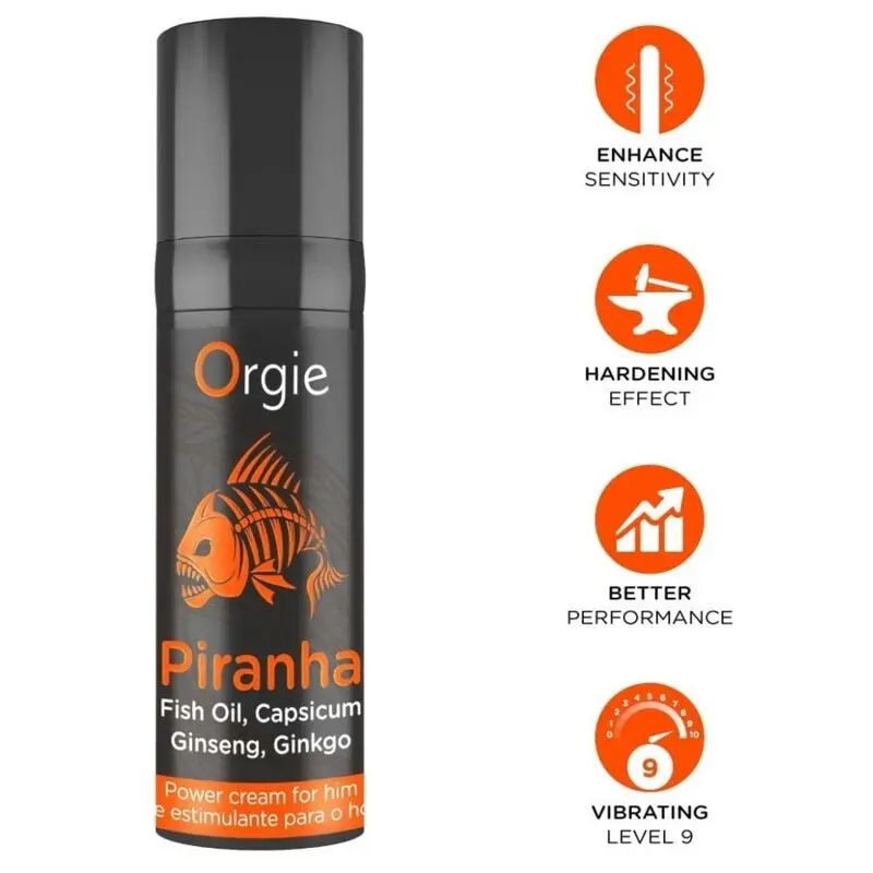 Orgie Piranha Power Cream 15ml Stimulating Cream Photo 6