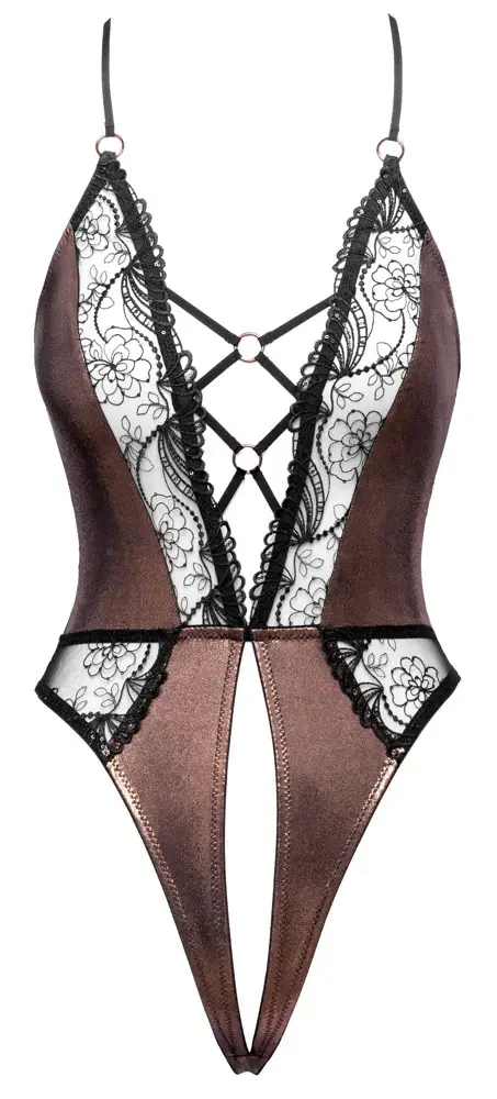 Cottelli Collection Body Copper XL stringu bodijs Photo 6