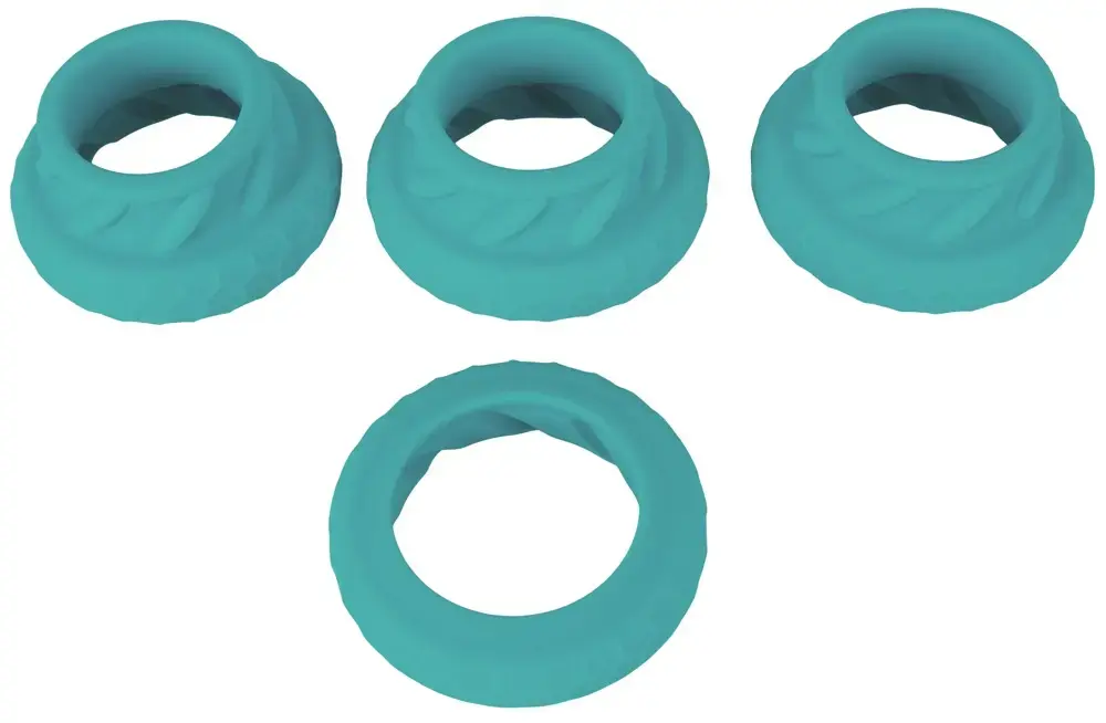You2Toys 3in1 Cock and Ball Ring Set Photo 4