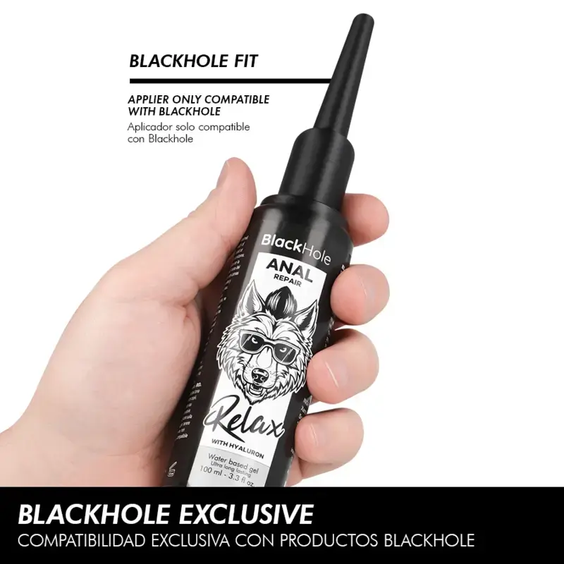Black Hole anālās smērvielas aplikators L izmērs 100 ml Photo 3