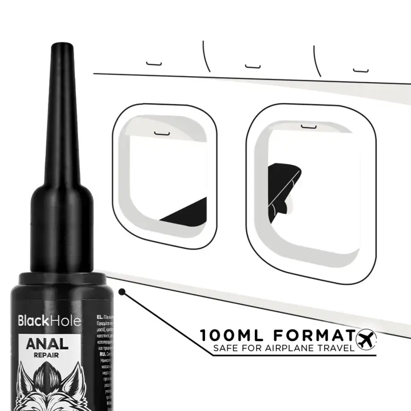 Black Hole anālās smērvielas aplikators L izmērs 100 ml Photo 5