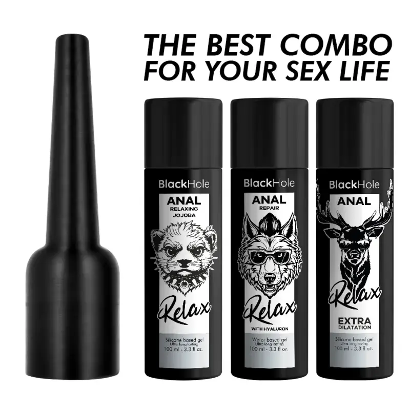 Black Hole anālās smērvielas aplikators L izmērs 100 ml Photo 7