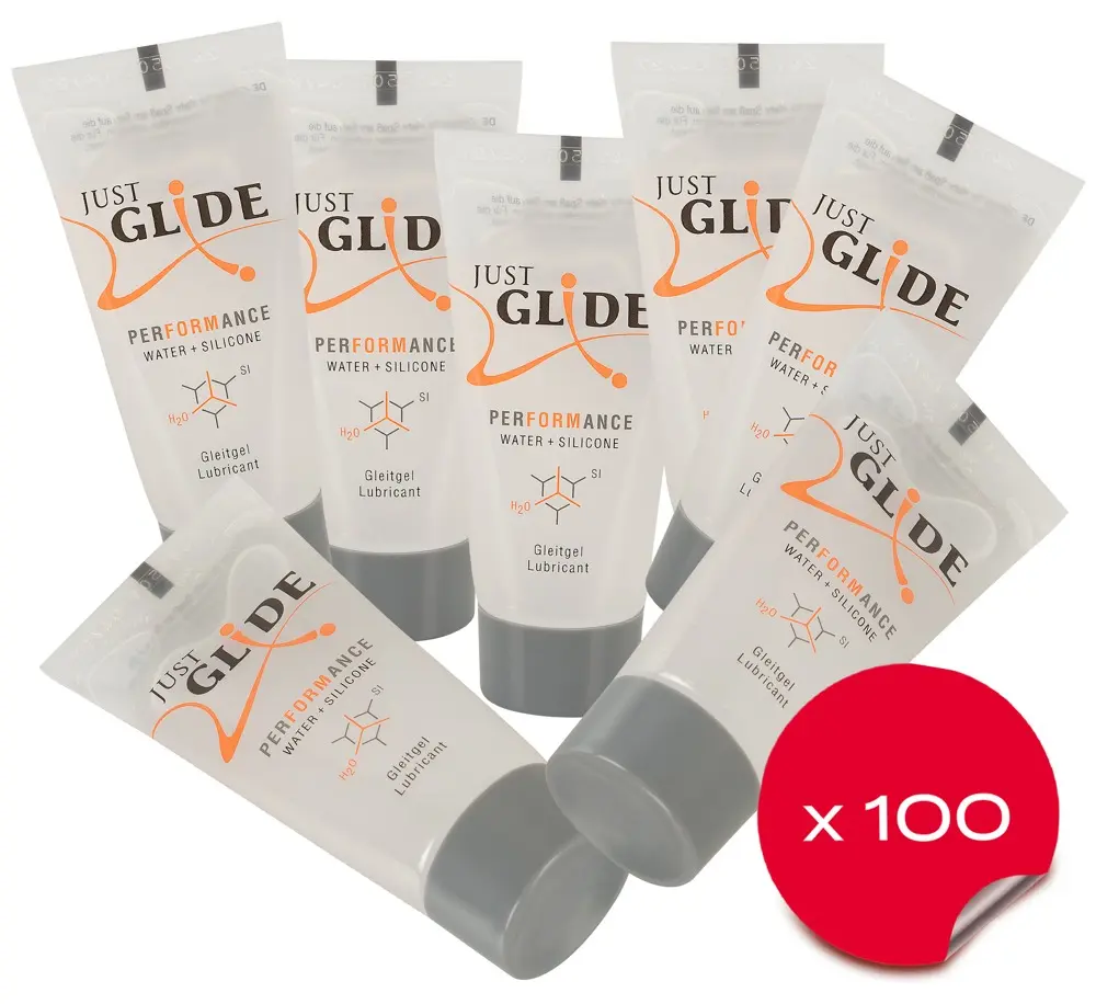 Just Glide Performance lubrikants 20 ml displejs (100 gab.) Photo 2