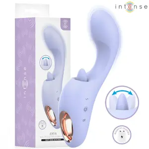 INTENSE ANYA Multifunction Vibration and Circular Movement Stimulator, Silicone