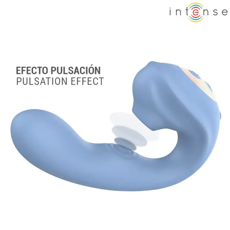 INTENSE GINA Multifunction Clitoral Stimulator - Blue Photo 4