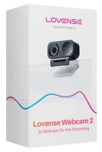 Lovense Webcam 2 4K Ultra HD straumēšanas kamera ar HDR un automātisko kadrēšanu