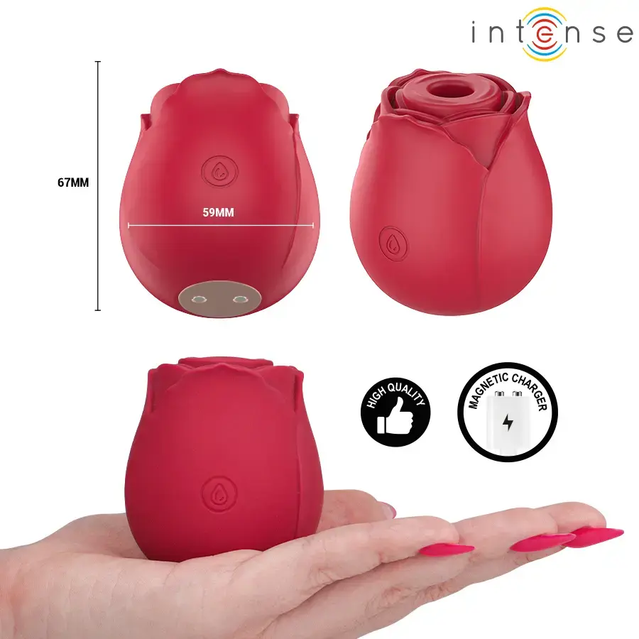 INTENSE Camellia Clitoral Suction Device | Bordeaux Photo 3