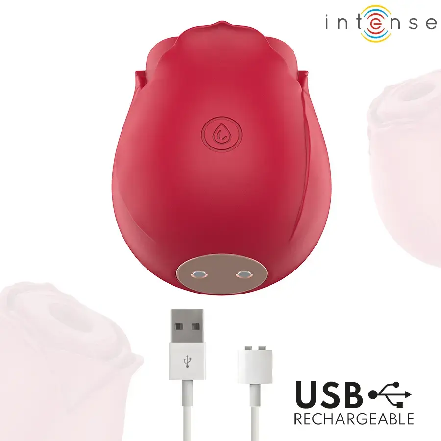 INTENSE Camellia Clitoral Suction Device | Bordeaux Photo 5