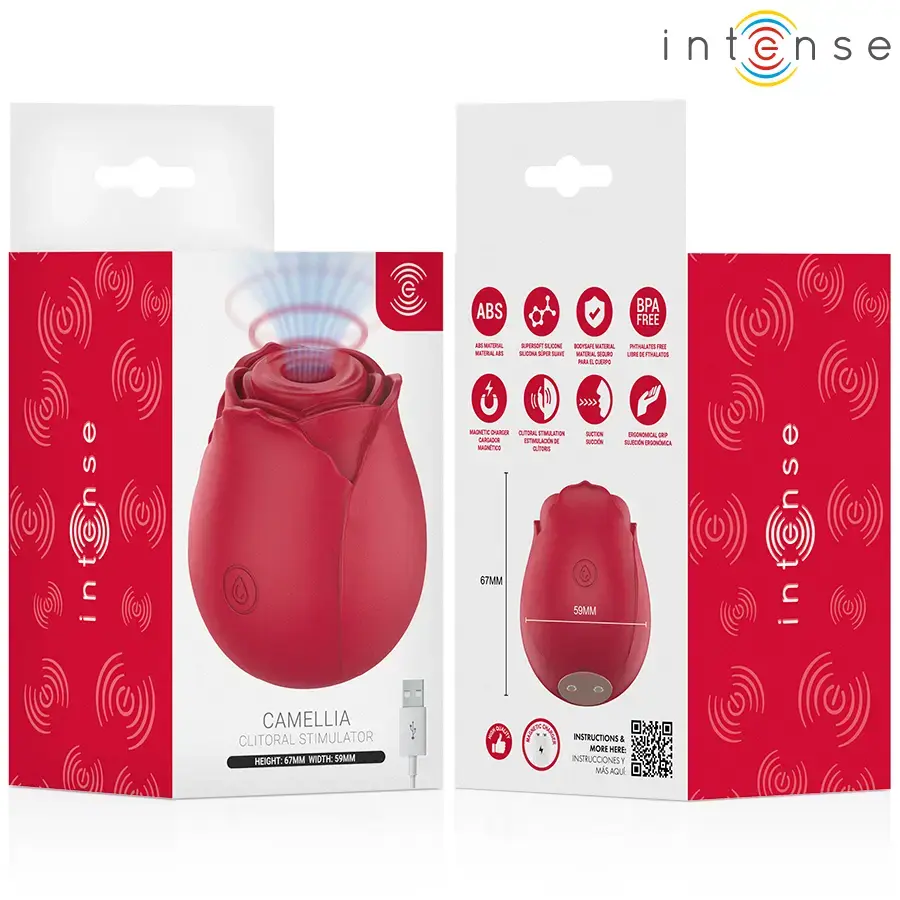 INTENSE Camellia Clitoral Suction Device | Bordeaux Photo 6