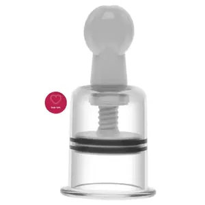 She.E.O Suction Cup Set for Nipple and Clitoris, Size S/M, Manual Vacuum
