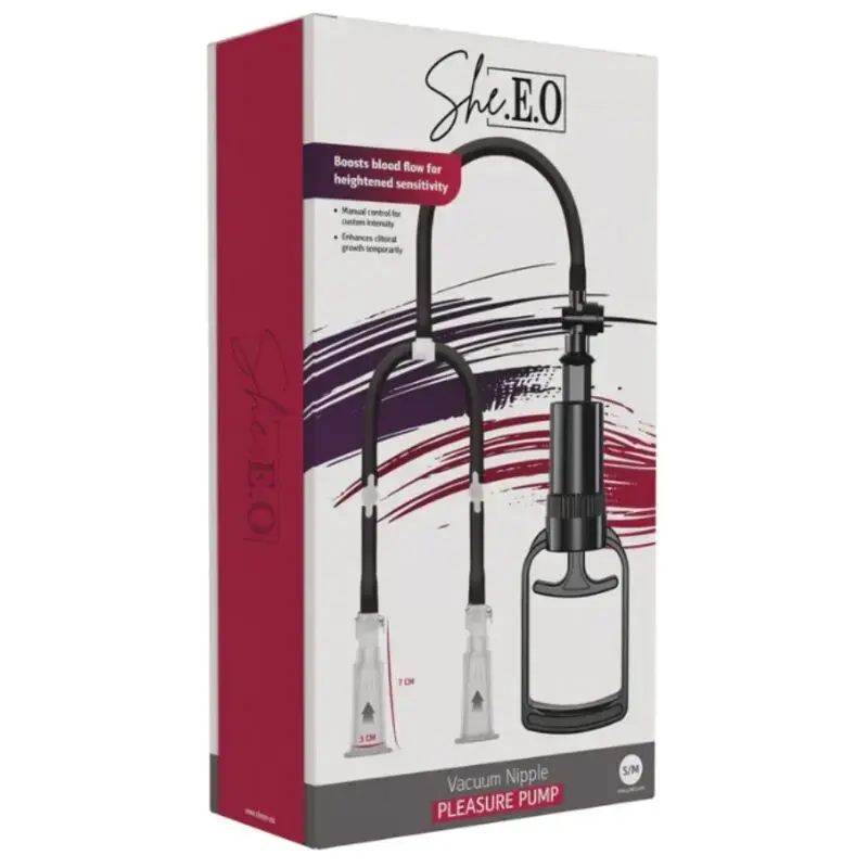 She.E.O Nipple Vacuum Pump S/M | Manual Stimulation Device Photo 4