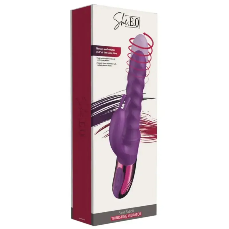 She.E.O Rabbit Swirl Vibrator - Dual Stimulation Photo 4