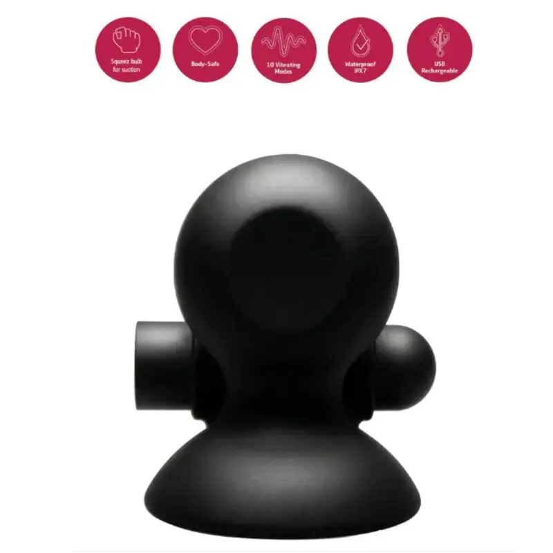 She.E.O Rechargeable Vibrating Nipple Suction Set Photo 2
