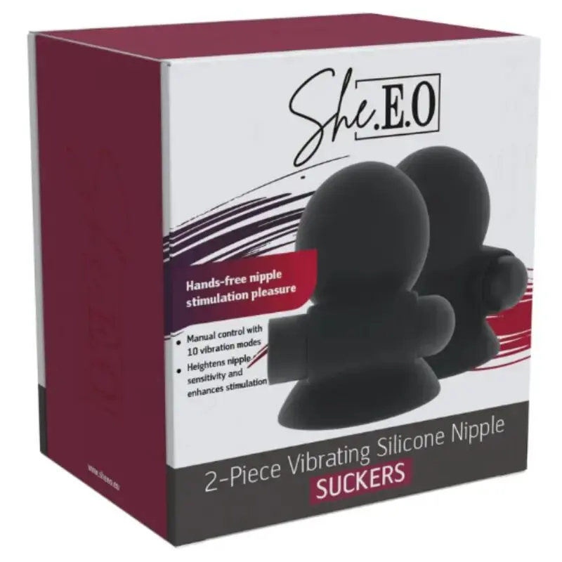 She.E.O Rechargeable Vibrating Nipple Suction Set Photo 8