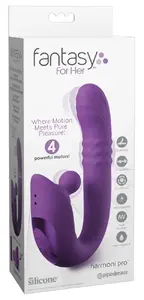 Fantasy For Her Harmoni Pro Purple Rabbit Vibrator with G-Spot Stimulation and Clitoral CircuTouch