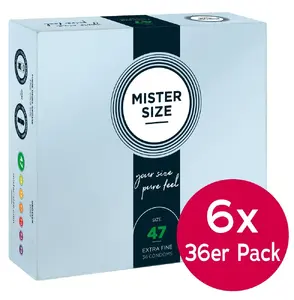 Mister Size 47mm 6x pack of 36