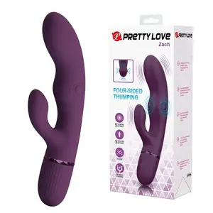 PRETTY LOVE - ZACH RECHARGEABLE THRUSTING RABBIT VIBRATOR 5+5 FUNCTIONS