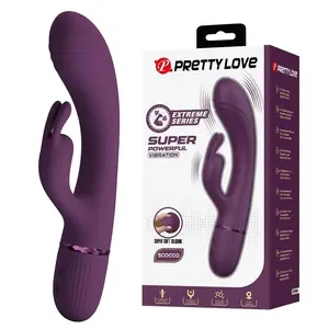 PRETTY LOVE - ROCCO RECHARGEABLE RABBIT VIBRATOR 10 FUNCTIONS PURPLE