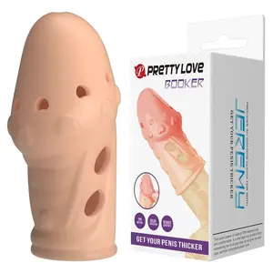 PRETTY LOVE - SOCKER TEXTURED PENIS SLEEVE NATURAL