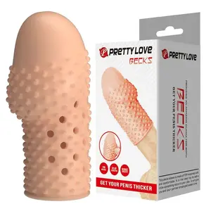 PRETTY LOVE - GEEK'S PENIS SLEEVE GET YOUR PENIS THICKER NATURAL COLOR