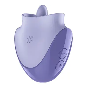 SATISFYER - TONGUE DANCER CLITORAL STIMULATOR WITH VIBRATION AND PULSATIONS LILAC