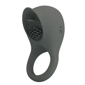 PRETTY LOVE - RECHARGEABLE VIBRATING RING WITH ORAL STIMULATION