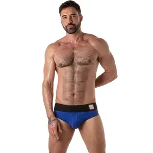 LOCKER GEAR - WIDE WAISTBAND JOCK BRIEF BLUE S
