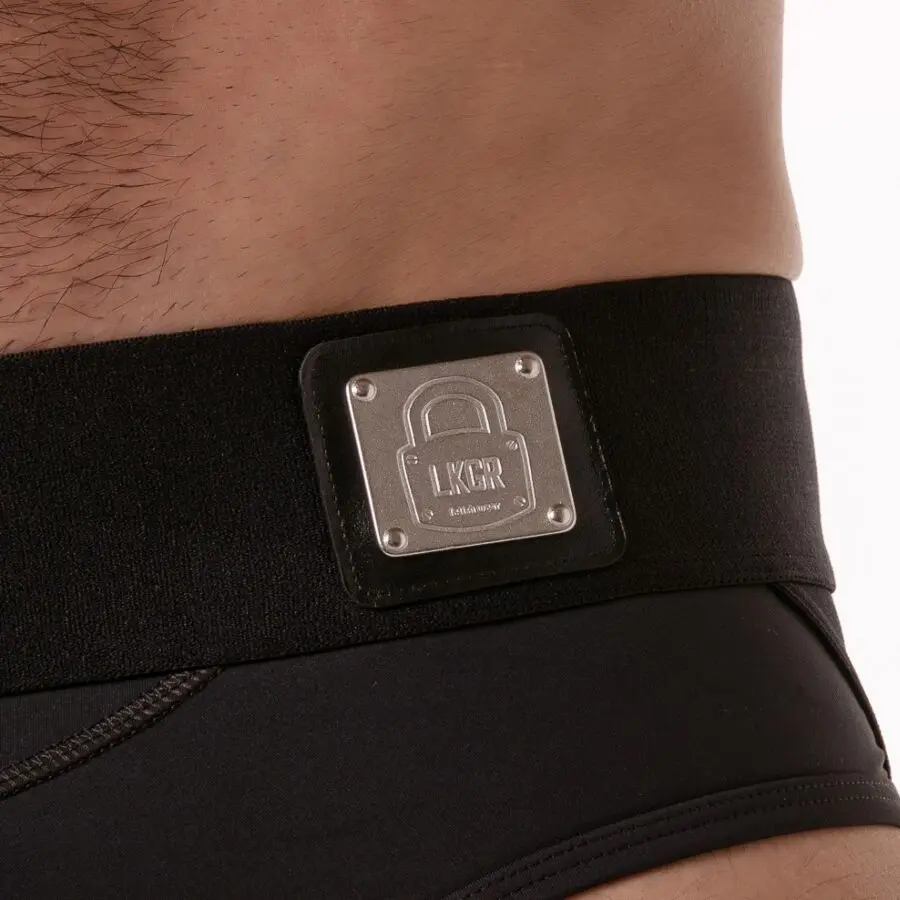LOCKER GEAR Wide Waistband Jock Brief Melna L Photo 4