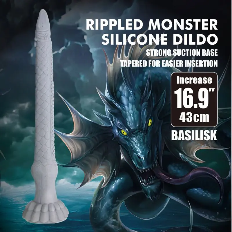 POWER MONSTERS Basilisk Fantasy Silicone Dildo Photo 9