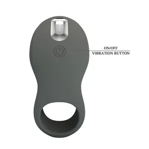 PRETTY LOVE - RECHARGEABLE VIBRATING RING WITH DUAL STIMULATOR