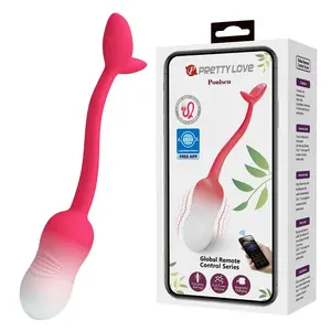 PRETTY LOVE - PULSEN APP CONTROL VIBRATING EGG 12 FUNCTIONS USB RECHARGEABLE PINK