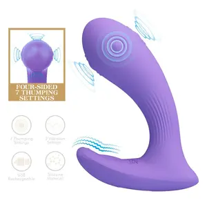 PRETTY LOVE - ANDROMEDA RECHARGEABLE DUAL STIMULATION VIBRATOR PURPLE