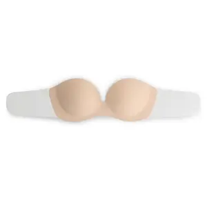Bye-Bra Diva Līmējamais krūšturis A kausiņš Bēšs atkārtoti lietojams hipoalerģisks ar caurspīdīgiem spārniem