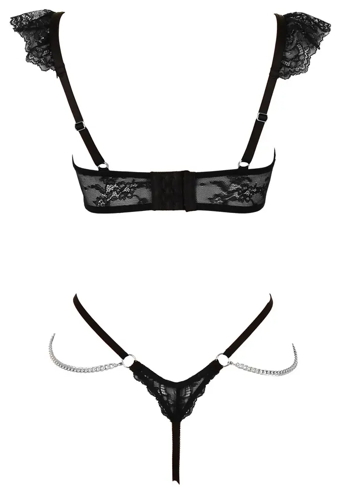 Cottelli Collection Bra and String 90B/XL Lingerie Set Photo 10